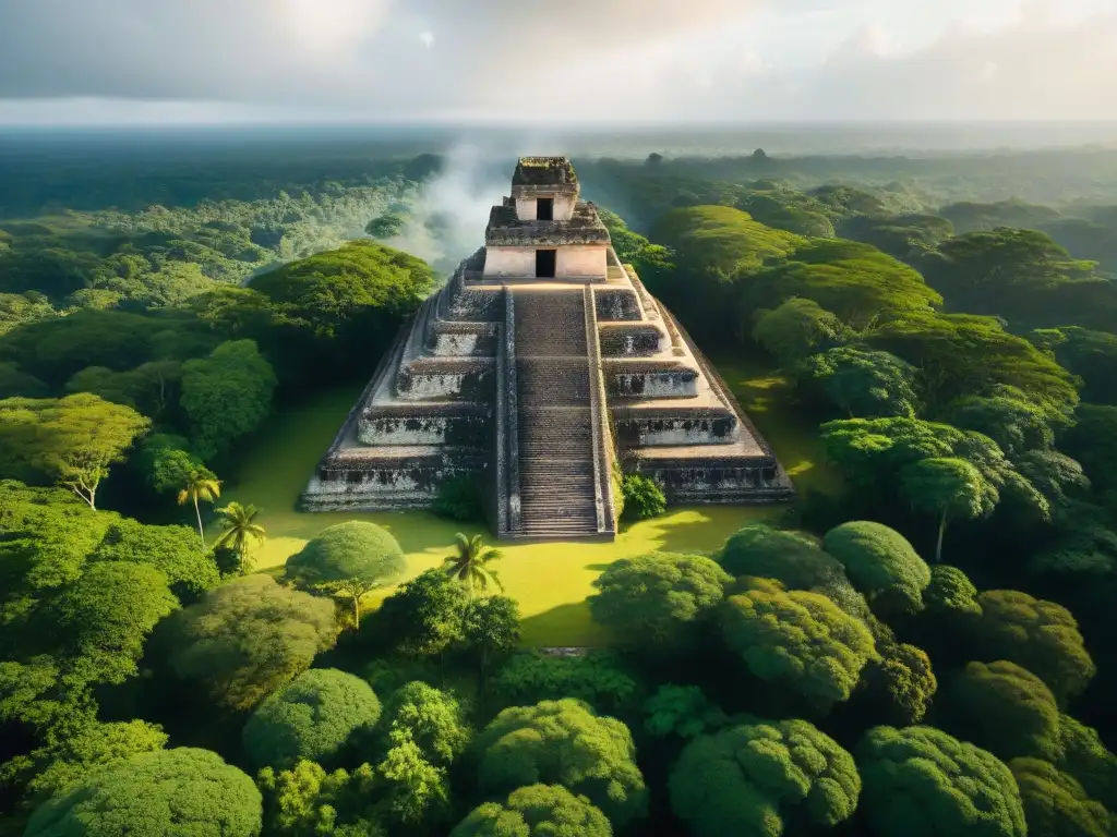 Descubre las antiguas ciudades mayas ocultas en selva: ruinas entre exuberante vegetación y misterio ancestral