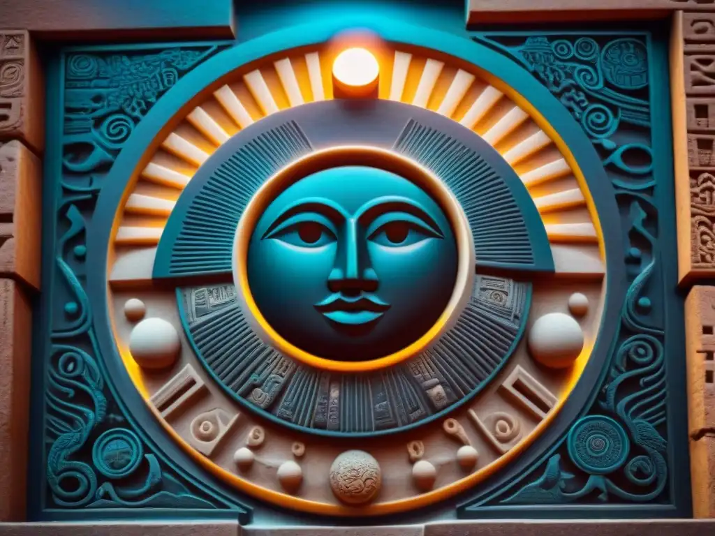 Eclipse solar maya: detallada talla de jeroglíficos Antiguos mayas decodifican calendario maya eclipses con tallado de eclipse solar en jeroglífico