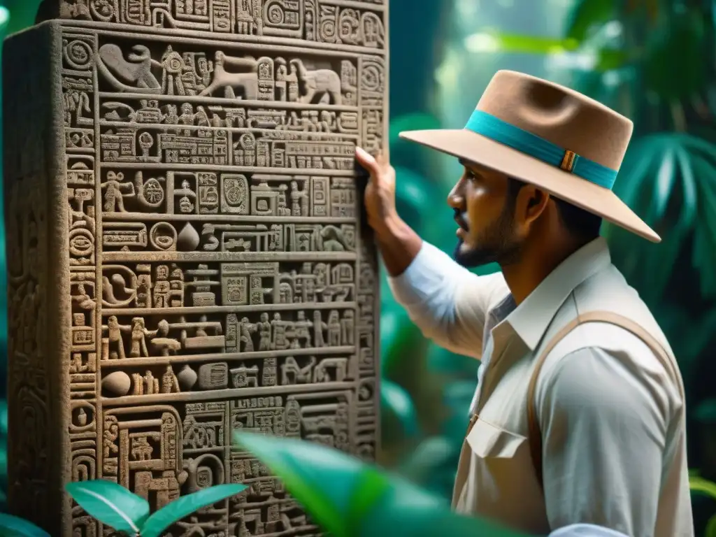 Arqueólogo descifra jeroglíficos mayas con software