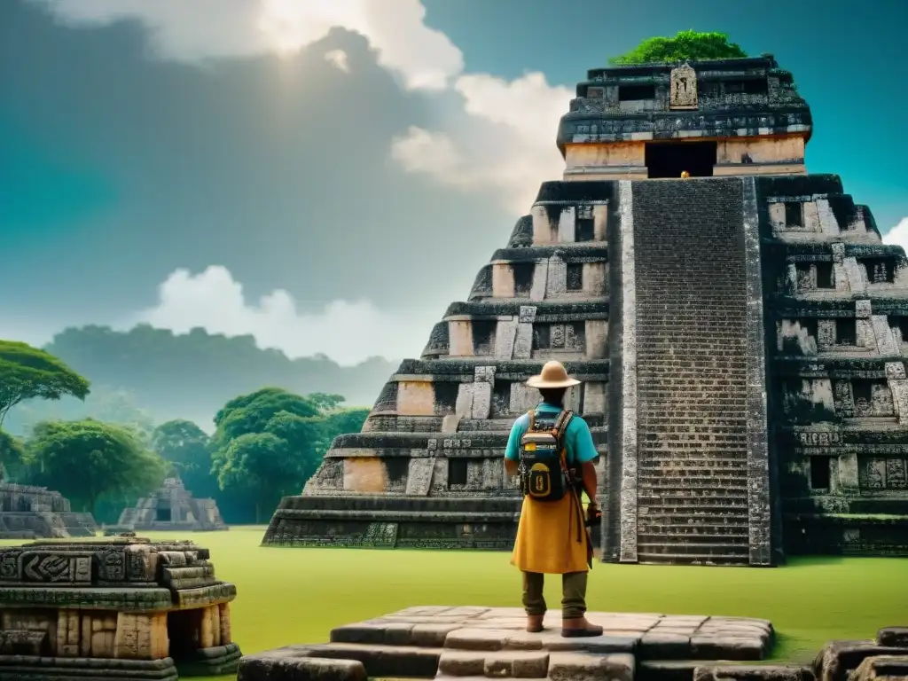 Arqueólogos realizan reconstrucción 3D en turismo cultural de templo maya en la selva