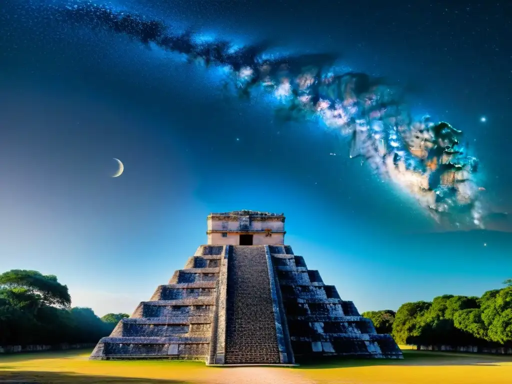 Arquitectura estelar de la civilización maya en Chichen Itza, conectando con el cosmos