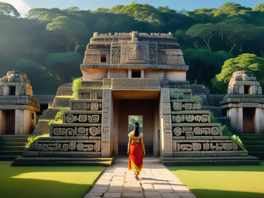 Explora la Arquitectura Puuc en Realidad Virtual con los detallados grabados y estructuras de Palacio de Sayil, Mayas