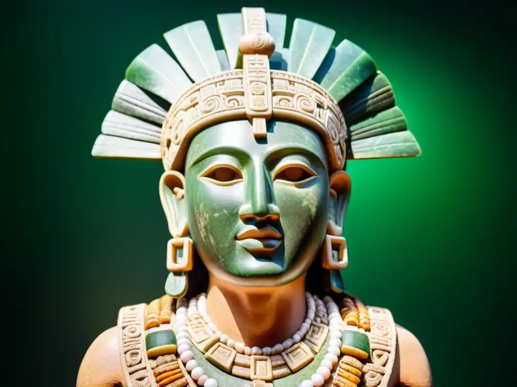 Arte Maya: detallada máscara funeraria de jade del Rey Pakal, una de las piezas más cotizadas