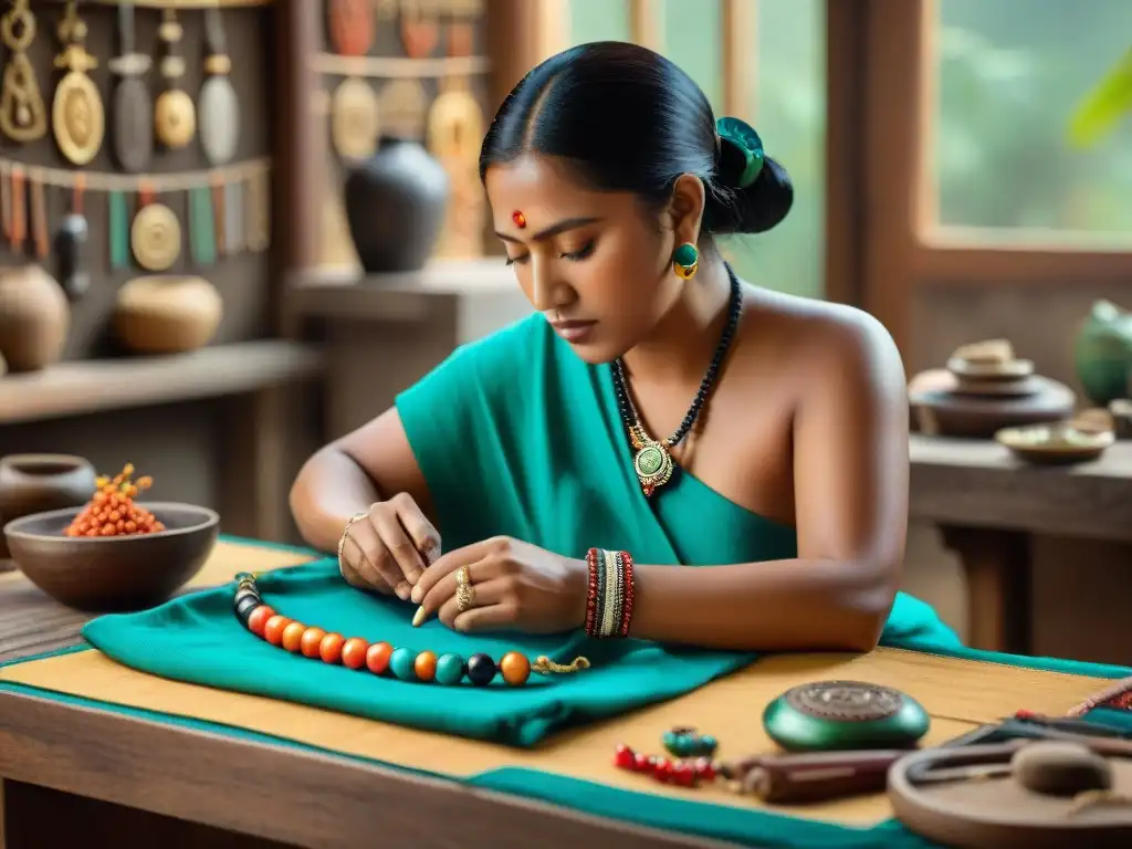 Artesana maya crea joyas hereditarias en taller lleno de tradición y cultura