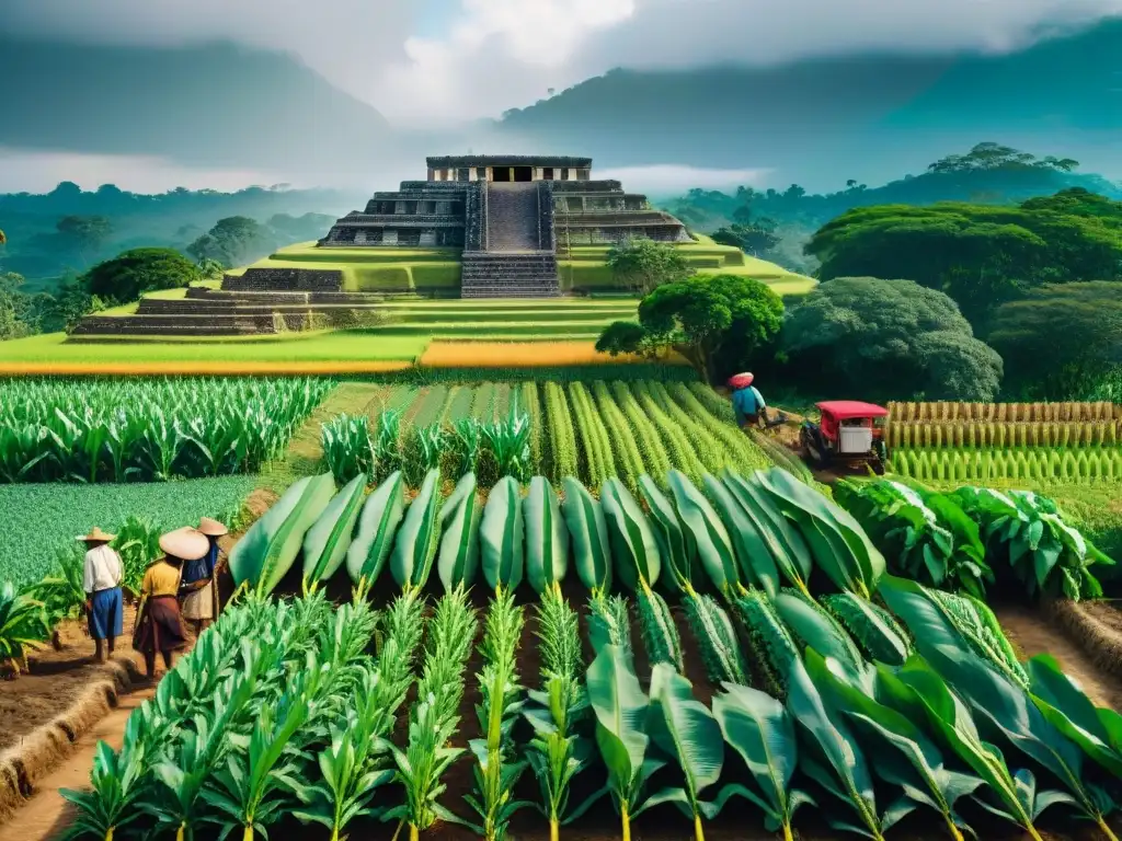 Avances agrícolas mayas: técnicas innovadoras en cultivos vibrantes y sostenibles