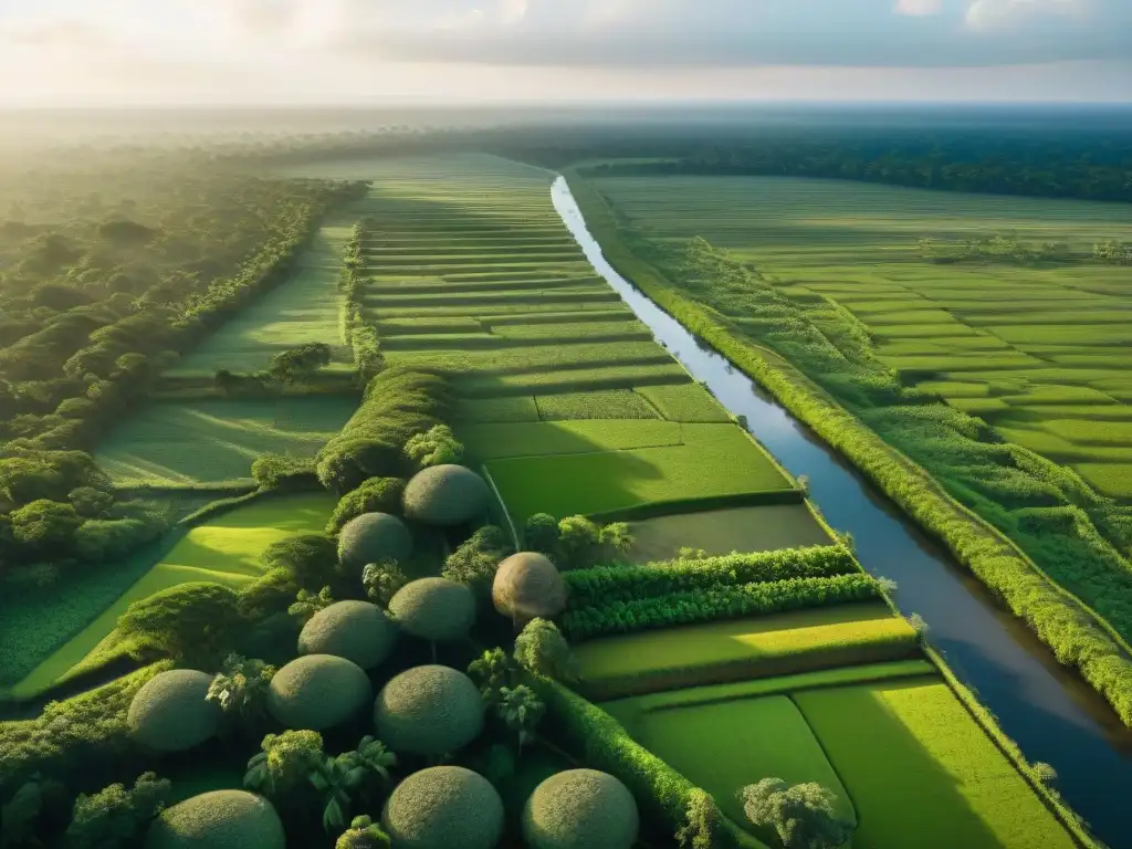 Avanzados sistemas de riego maya perduran en paisaje, con canales y campos verdes