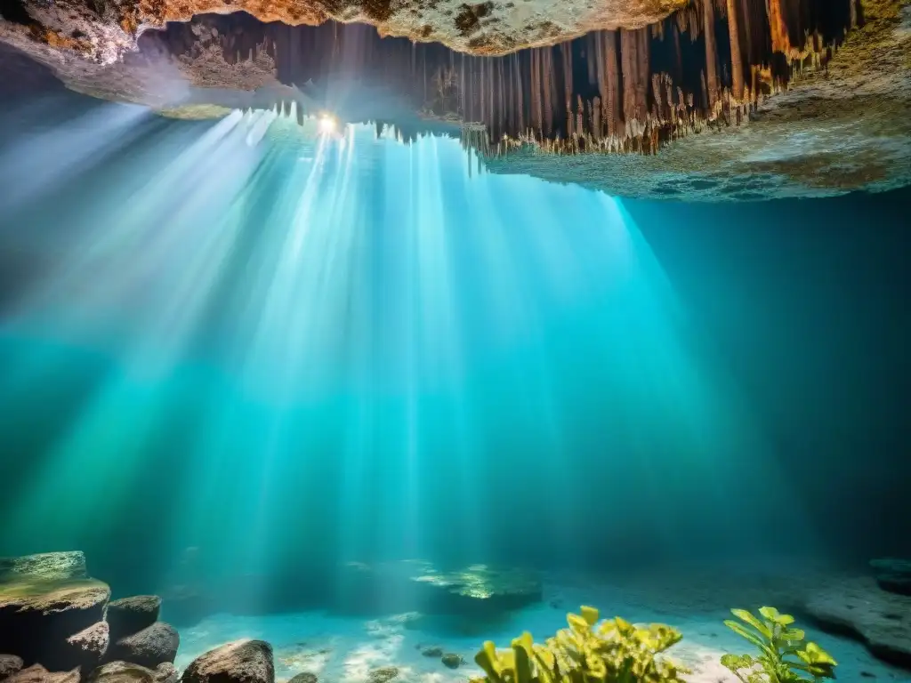 Explora la belleza de los cenotes sagrados mayas en este mágico paisaje subacuático