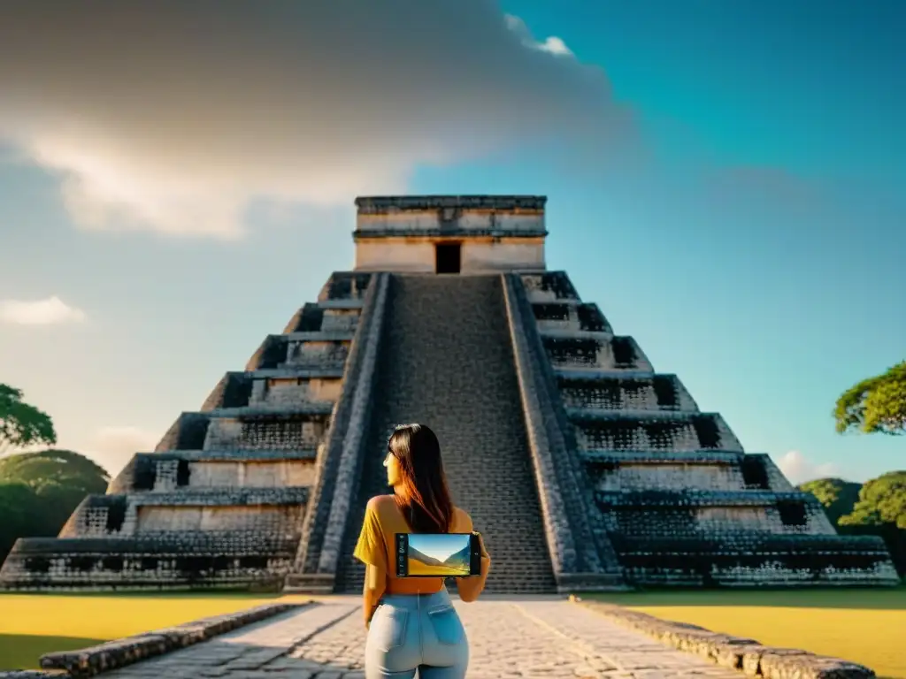 Explorando Chichén Itzá con una app de realidad aumentada que fusiona lo antiguo con lo moderno