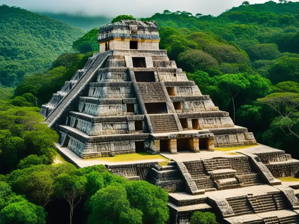 Descubre la Ciudad Perdida Mayas en Calakmul, una imagen detallada que revela la grandeza de las ruinas y su misteriosa historia