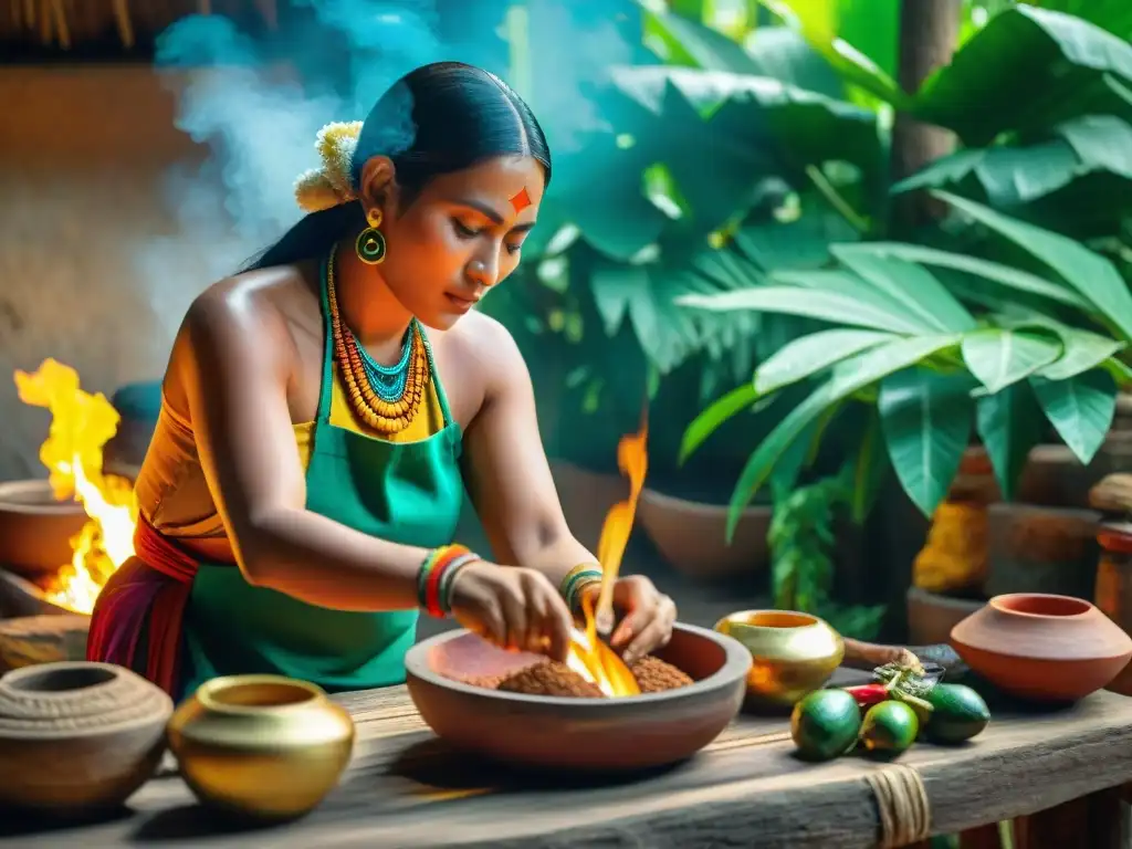 Una cocina maya en Belice llena de colores y tradición