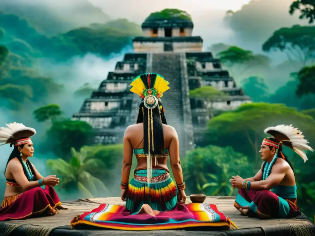 Colorida dualidad de género y mitología maya en una ceremonia tradicional