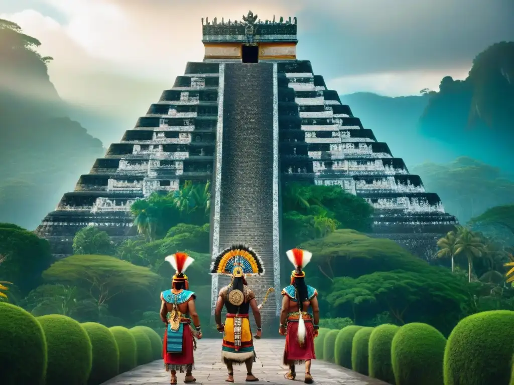 Una colorida pintura mural de los gemelos heroicos mayas en acción, rodeados de símbolos místicos y aventuras legendarias en un escenario selvático