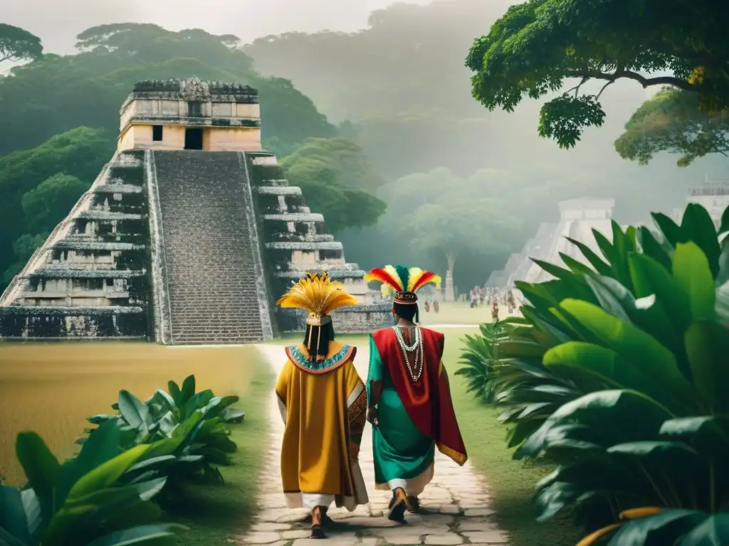 Descendientes mayas en tradición peregrina hacia Chichén Itzá, envueltos en cultura ancestral