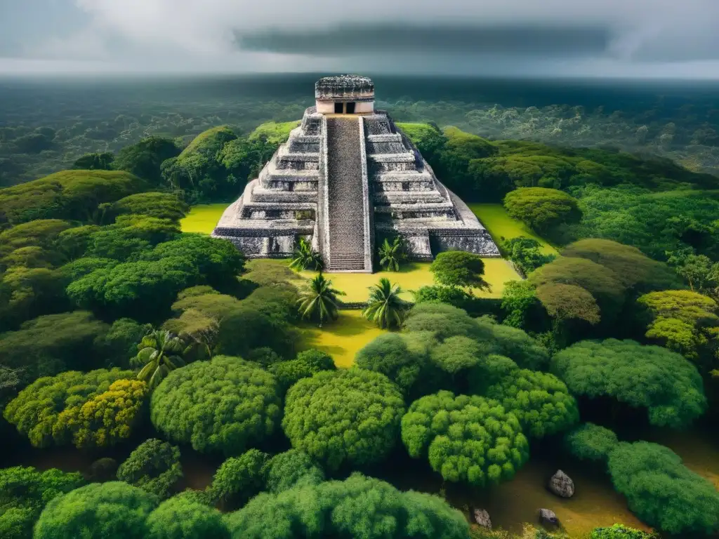 Deslumbrante ciudad maya rodeada por sequía y exuberante selva