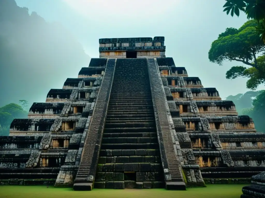 Detalladas ruinas mayas: conservación, educación y cultura en piedra