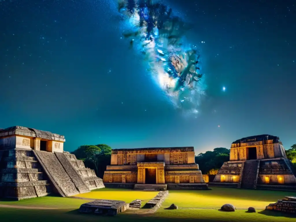 Detalle de las antiguas observaciones astronómicas mayas, plasmando su profundo conocimiento