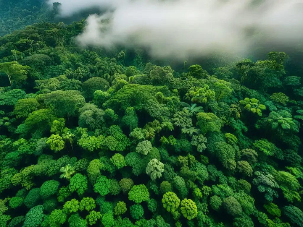 Detalle asombroso de la exuberante selva de Palenque, México