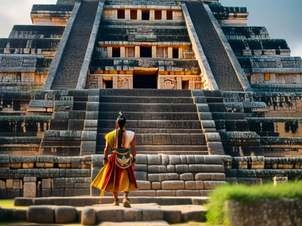 Detalle escultural de la pirámide maya en Ek' Balam, Descubriendo la historia de Ek' Balam