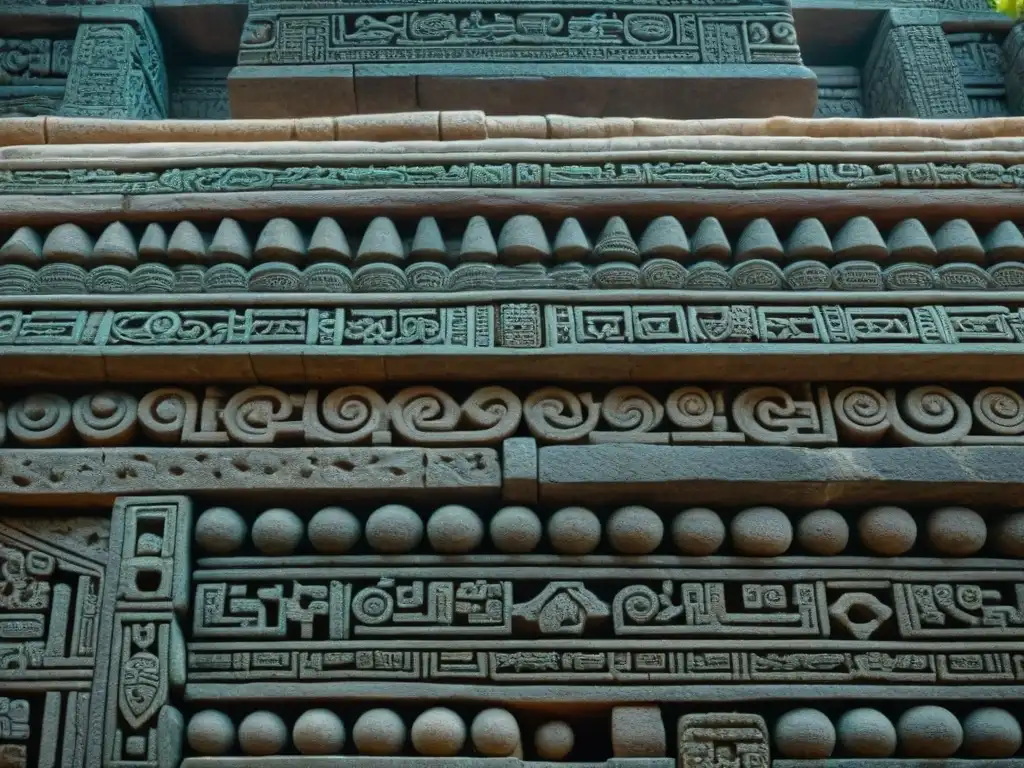 Detalle fascinante de construcciones mayas sin mortero, resaltando su precisión y artesanía ancestral