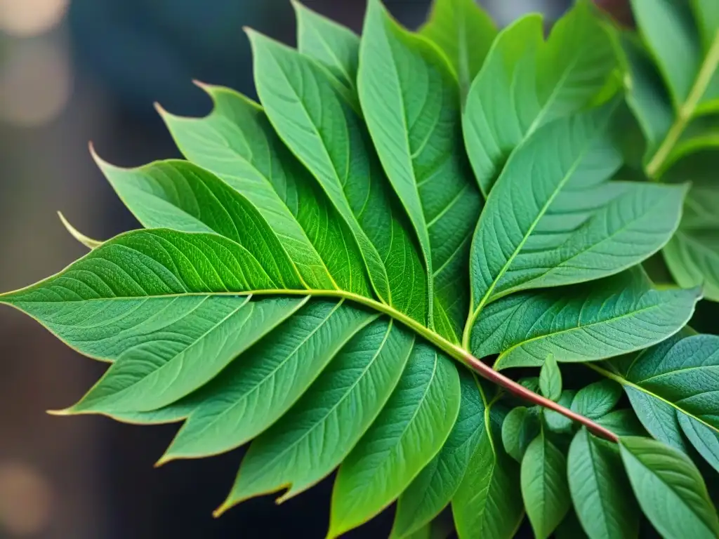 Detalle asombroso: patrones intrincados de hojas de chaya en vibrante verde Detalle impresionante de hojas de chaya bajo el sol, resaltando su verde vibrante