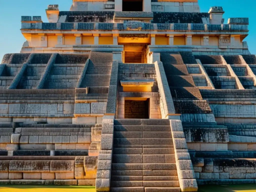 Detalle impresionante de las innovaciones en ingeniería maya aplicables en el Templo de Kukulcán, Chichén Itzá