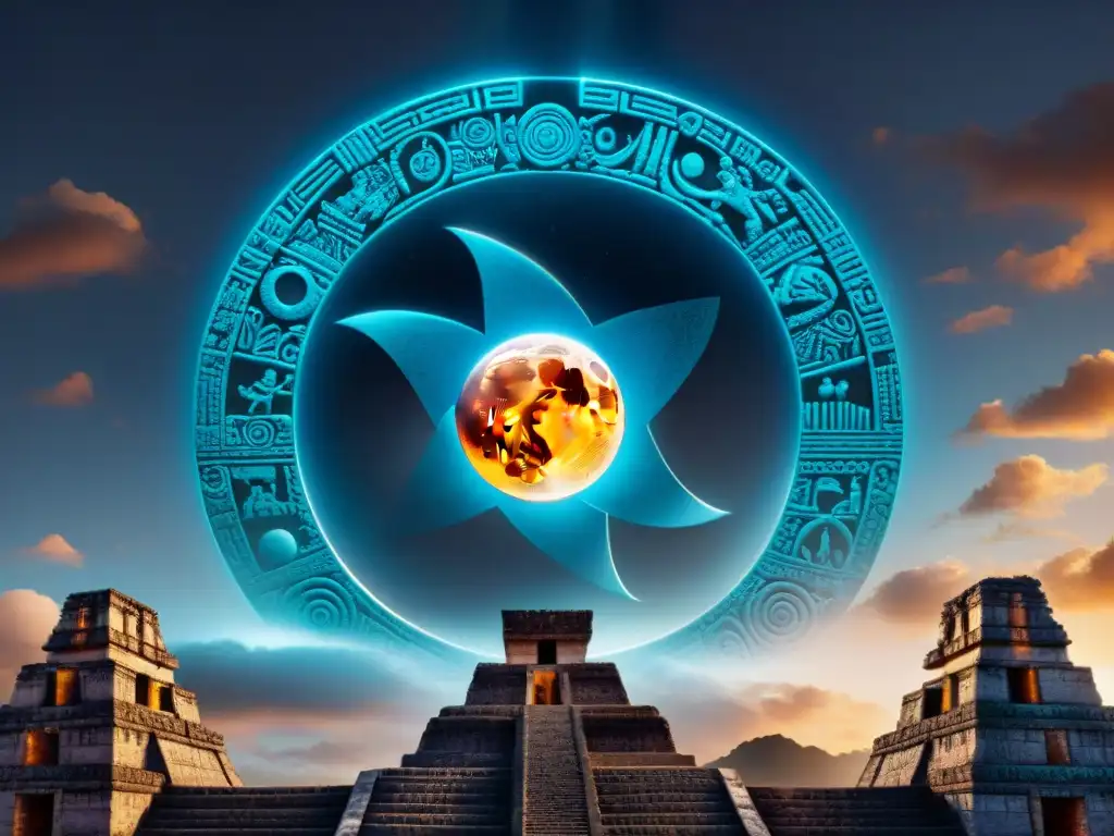 Detalle maya de un eclipse solar: muestra la importancia de eclipses en el ciclo de vida maya