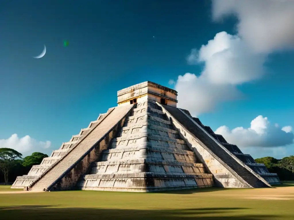 Detalle de la precisión de la predicción de eclipses mayas en Chichen Itza