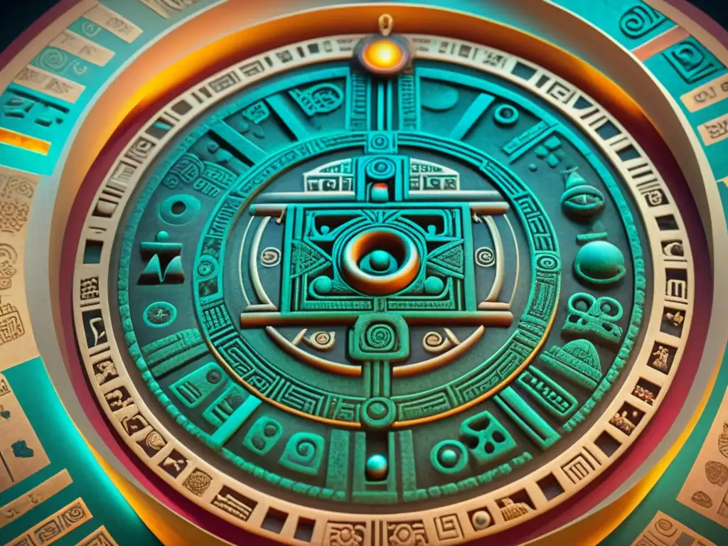 Detalle vibrante del Códice de Dresde, uno de los códices mayas astronómicos y cosmológicos más importantes