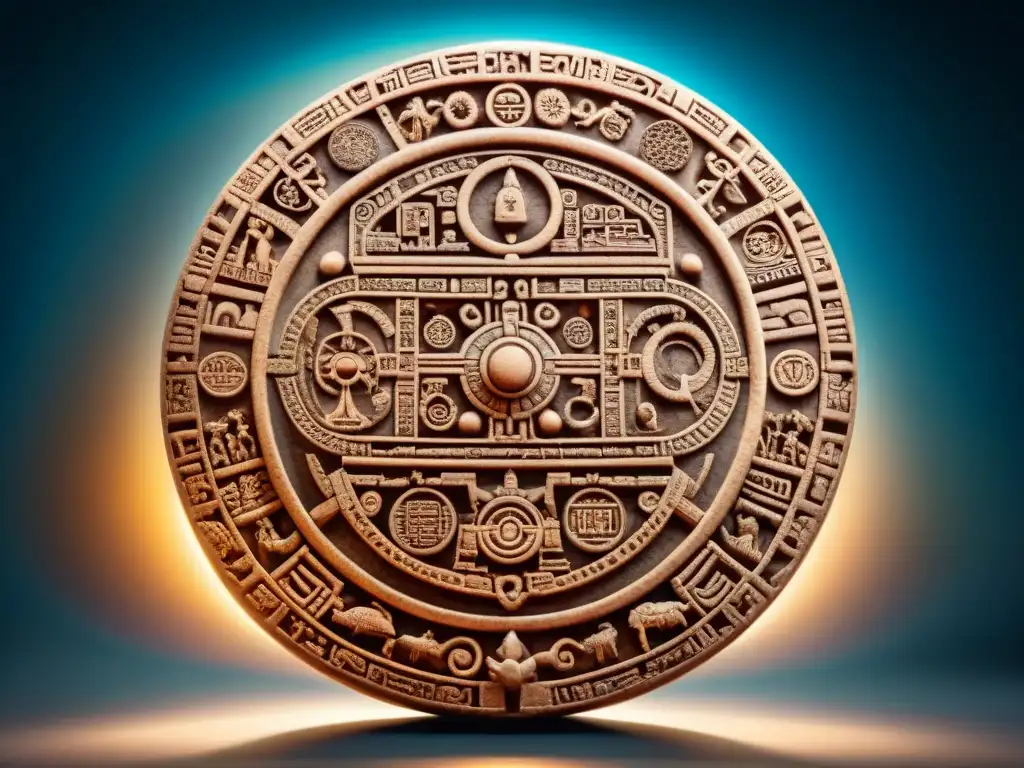 Detalles asombrosos del calendario maya, mostrando el significado ciclos cósmicos pensamiento maya