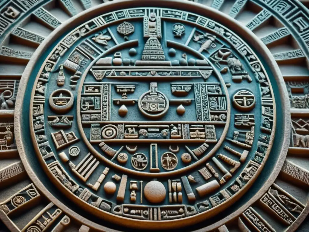 Detalles del Calendario maya y escritura: sistema, destacando la artesanía y significado cultural de la civilización maya