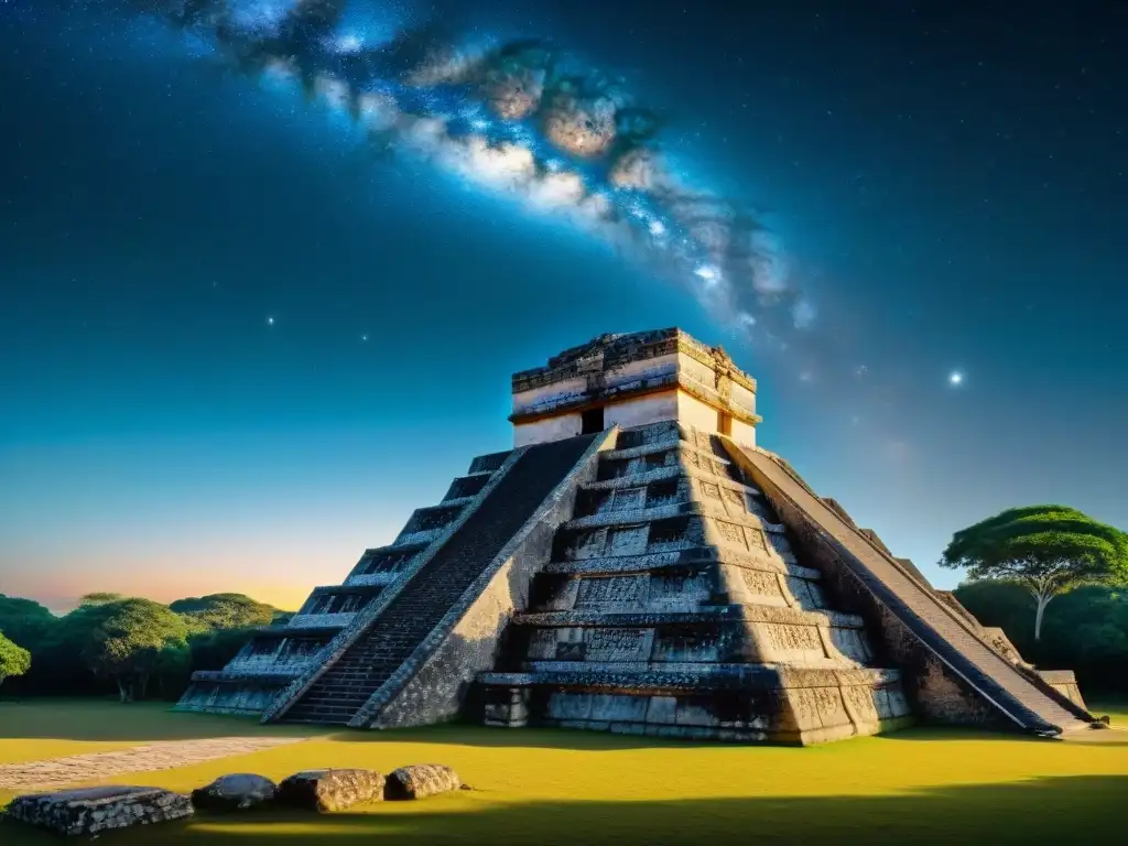 Observatorio astronómico maya: Detalles celestiales Detalles celestes en cultura maya: Observatorio astronómico mostrando alineaciones celestes y glifos estelares