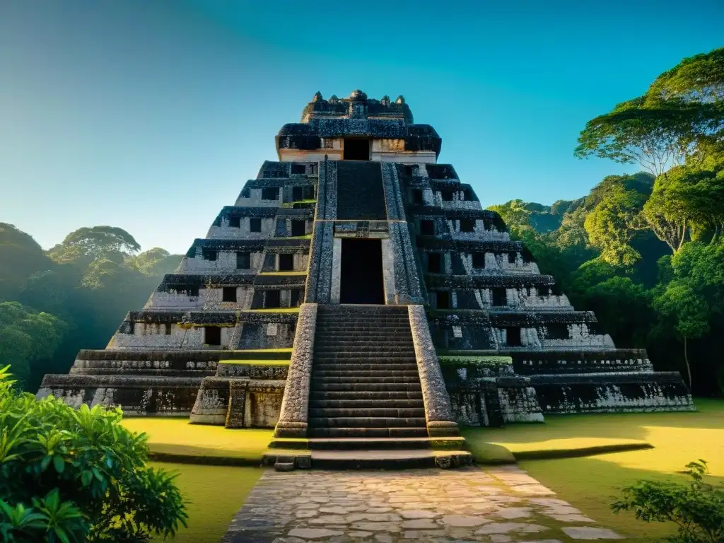 Detalles celestiales del observatorio astronómico de Caracol Belice, muestra la sabiduría maya