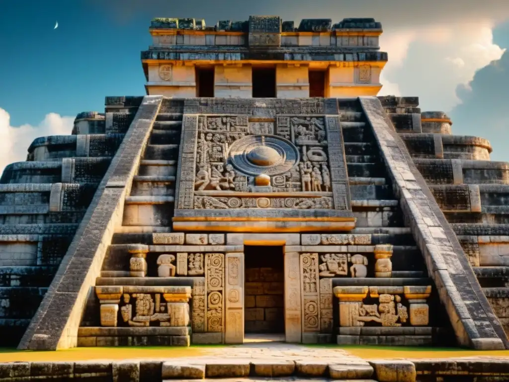 Detalles celestiales en observatorio maya en Chichén Itzá