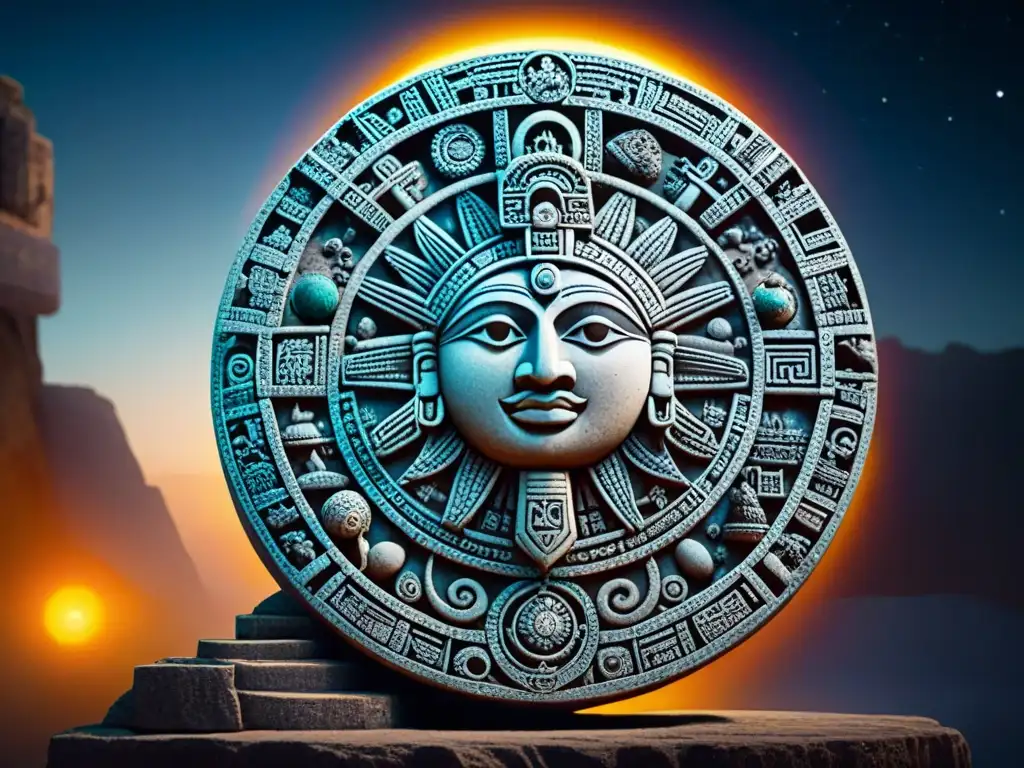 Detalles celestiales de la piedra del calendario maya resaltan la influencia astronómica en la mitología