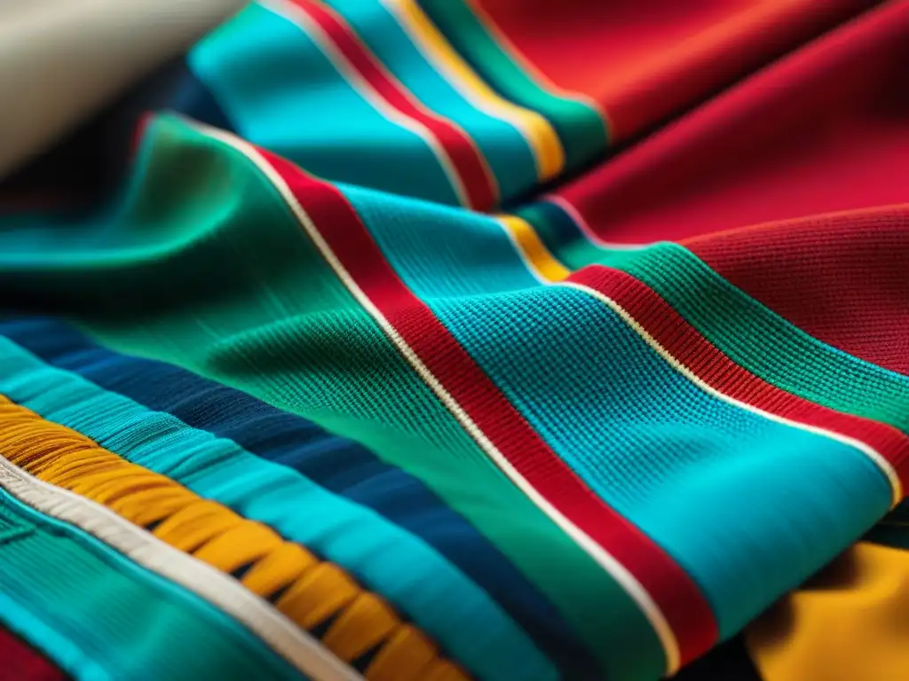 Detalles coloridos en textil maya: Significado colores lenguaje cromático maya cobran vida en vibrantes patrones tejidos