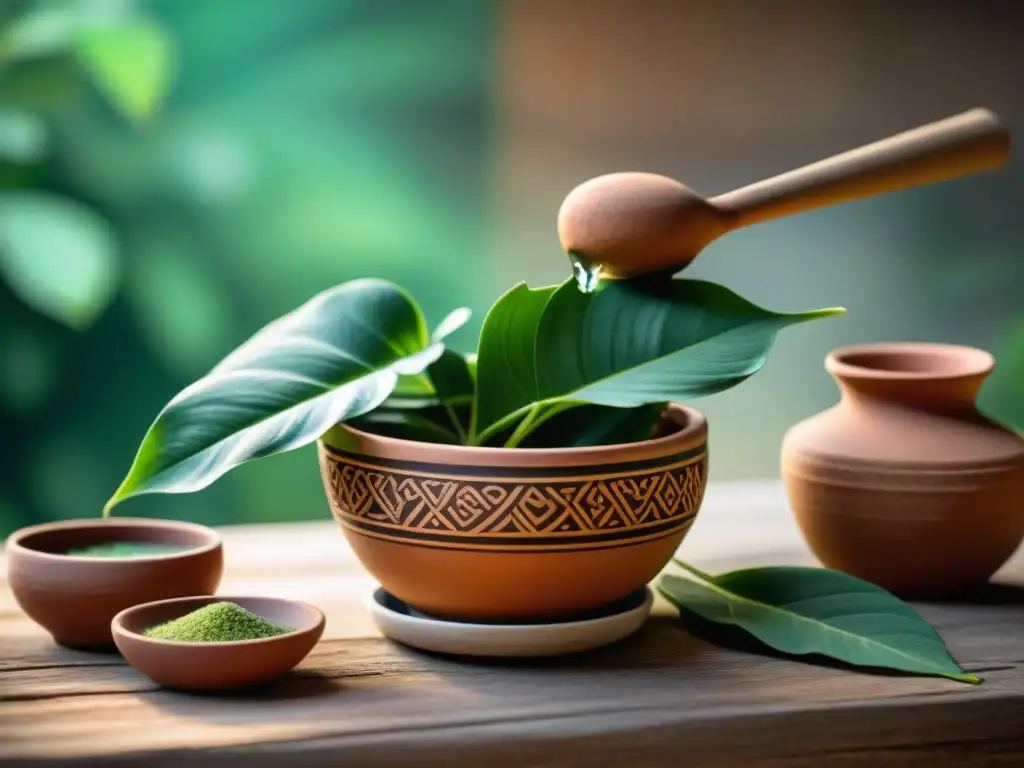 Chaya: hojas vibrantes con rocío en cocina maya Detalles de hojas de chaya maya frescas con gotas de rocío bajo la luz matutina