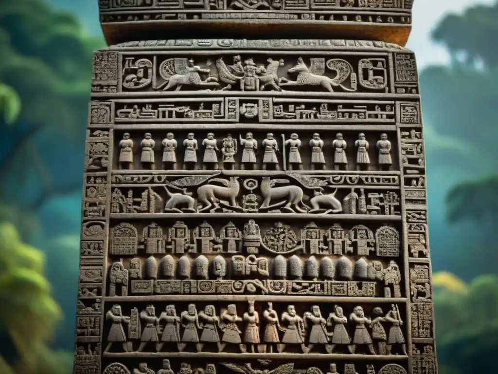 Detalles impresionantes de la arquitectura maya en Copán, revelando la maestría artística de la civilización