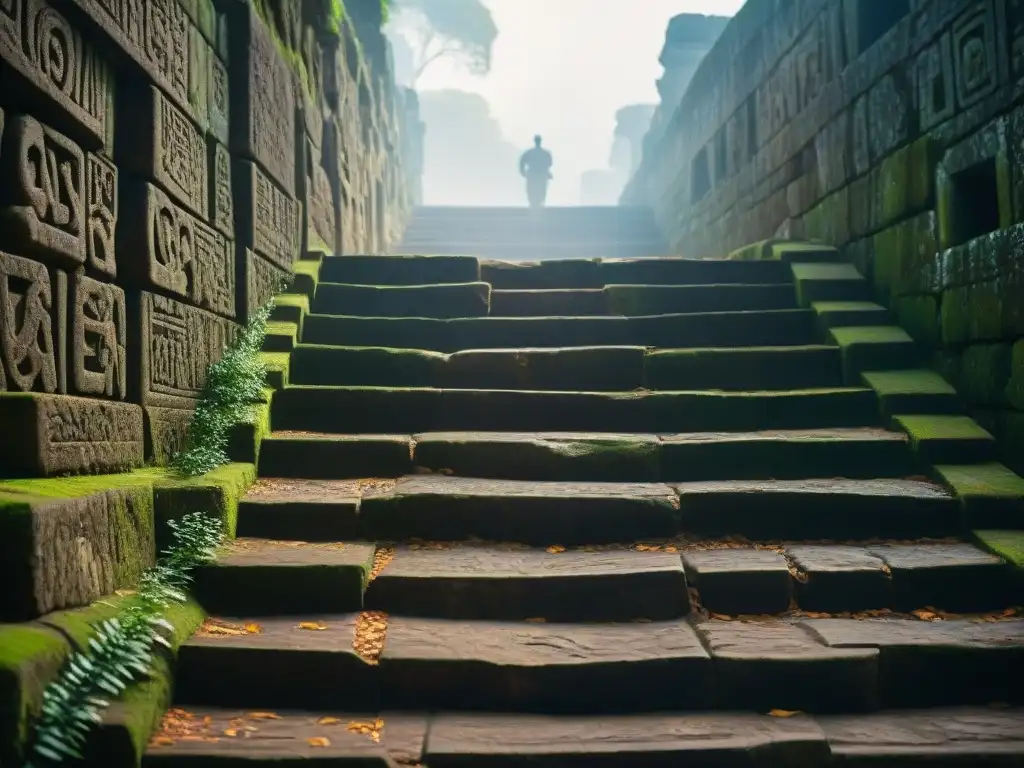 Detalles impresionantes de la escalinata jeroglífica en Copán, transportando al turismo cultural en Copán a la historia maya