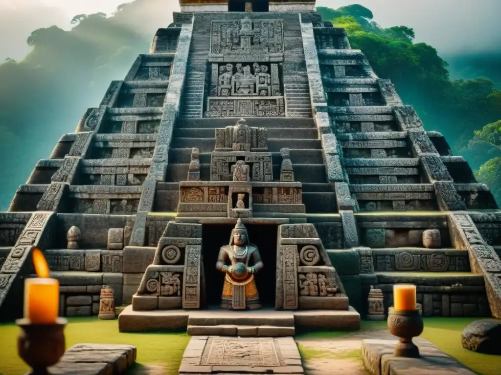 Detalles impresionantes de ofrenda maya descubierta: cerámica, joyas de jade y herramientas de obsidiana en altar