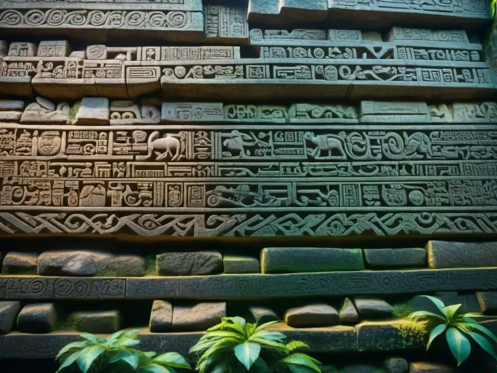 Detalles milenarios en jeroglíficos del Templo de las Inscripciones en Palenque