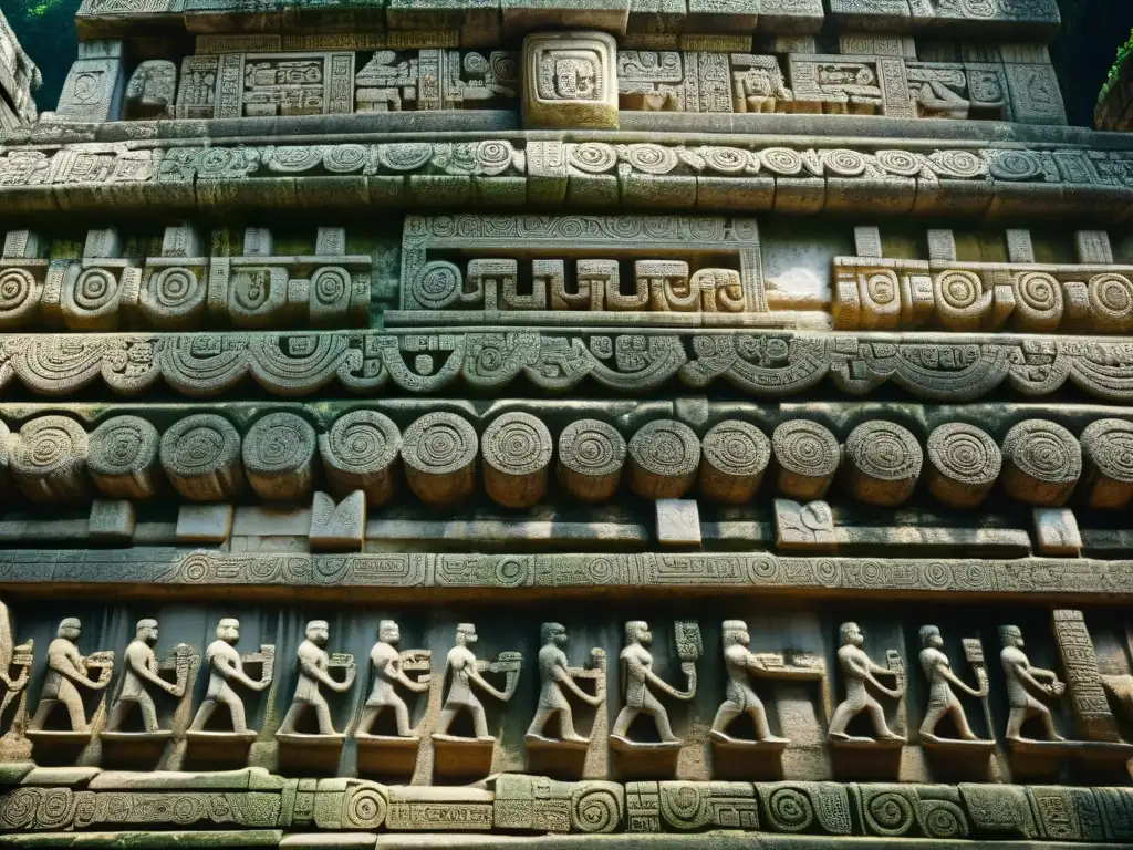 Detalles místicos y secretos de la civilización maya revelados en las intrincadas inscripciones del Templo de las Inscripciones en Palenque