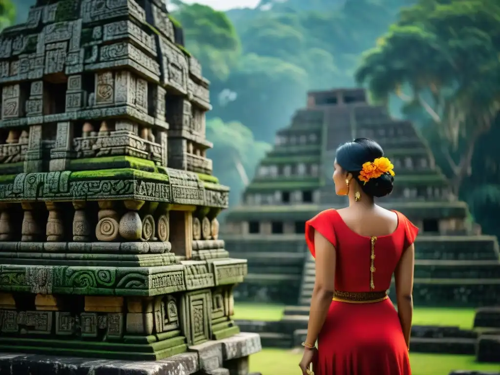 Detalles arquitectónicos de Yaxchilán: luces y sombras en la selva Detalles en piedra de Yaxchilán 3D: luz y sombra en templos antiguos entre la exuberante selva