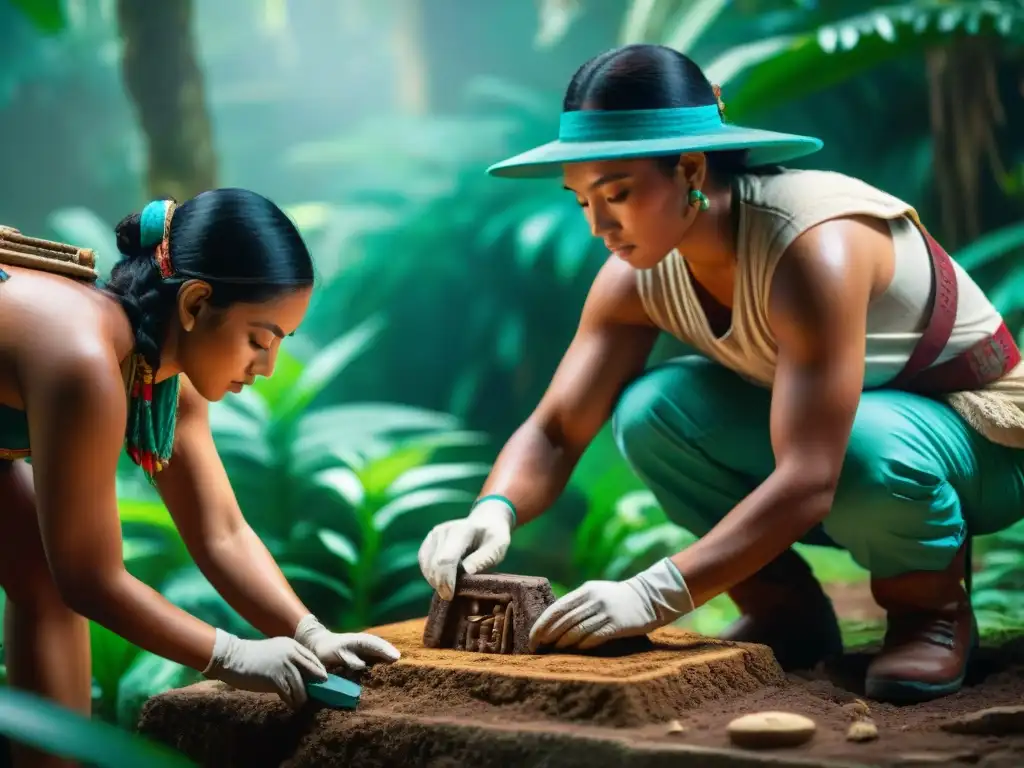 Emoción y protección: arqueólogos descubren tesoros mayas entre la selva