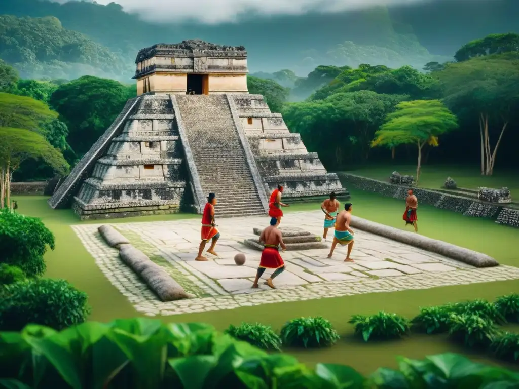 Emocionante juego de pelota maya con técnicas milenarias en comunidad moderna