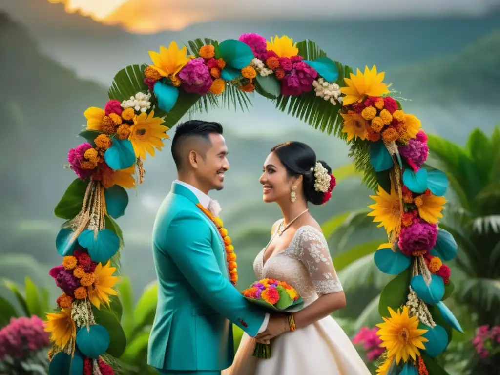 Emotiva ceremonia de boda tradicional maya en la selva