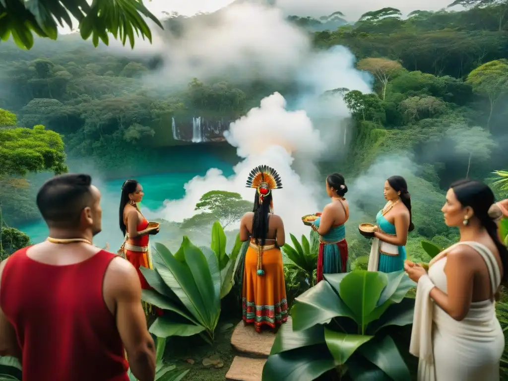 Emotiva ceremonia maya de nacimiento en la selva: la futura madre recibe apoyo y bendiciones de la comunidad