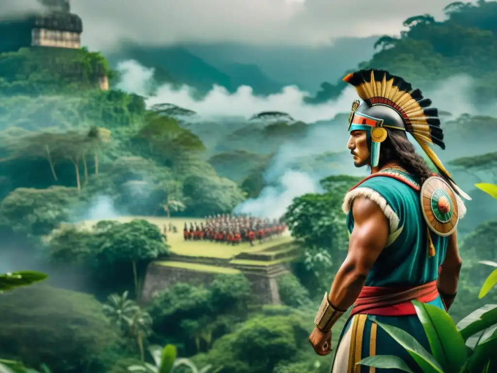 Entrenamiento de Guerreros Mayas en la Jungla Entrenamiento estratégico de guerreros mayas en la selva