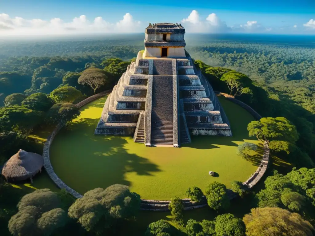 Un equipo de arqueólogos y científicos estudia un observatorio maya con tecnologías modernas en la jungla