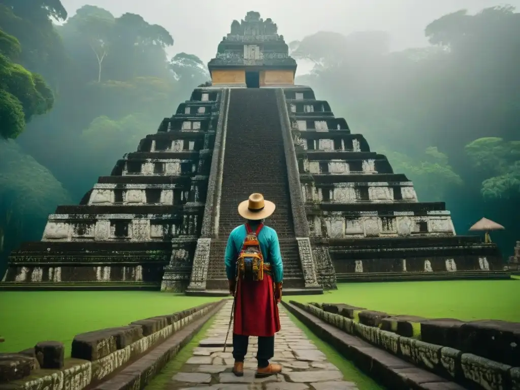 Equipo de arqueólogos preservando rituales mayas con tecnología 3D en templo antiguo