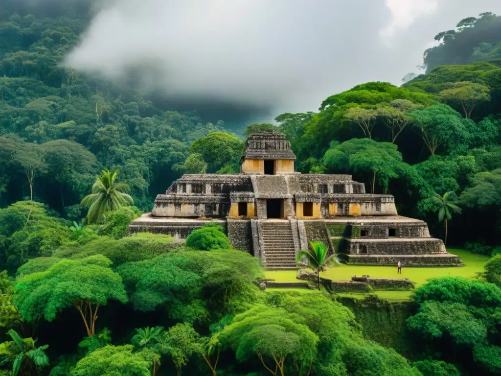 Equipo de arqueólogos descubriendo sitios mayas ocultos, salvaguarda cultural en la jungla